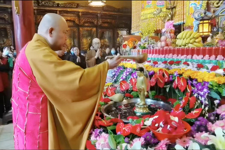 恭迎释迦如来圣诞——陕西各寺院举办浴佛祈福法会(图8)