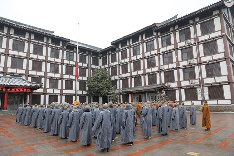 法门寺佛学院举行2022年春季开学典礼(图3)