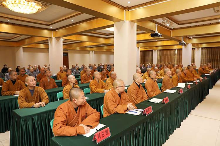 法门寺佛学院举行2022年春季开学典礼(图7)