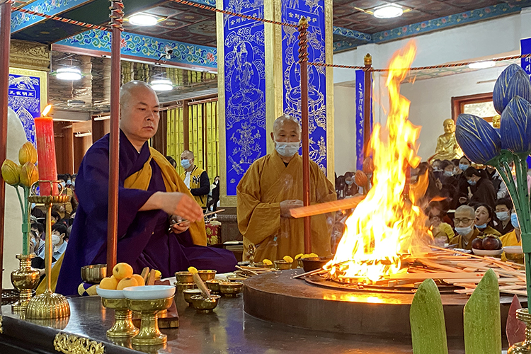 密宗祖庭西安大兴善寺"开智增慧61祈福学子"护摩法会吉祥圆满(图6)