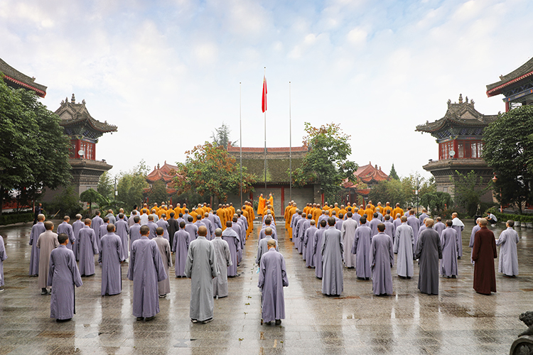 法门寺佛学院举行2022年秋季开学典礼(图1)