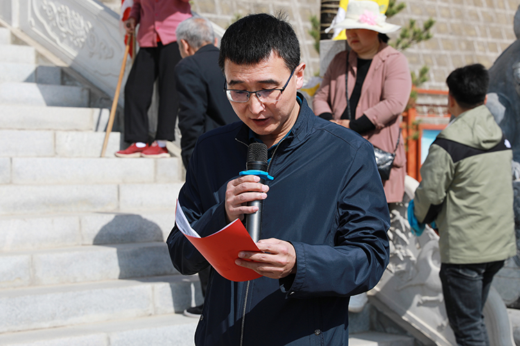 宽旭会长赴富县开元寺参加揭牌仪式暨观音圣像开光法会(图2)