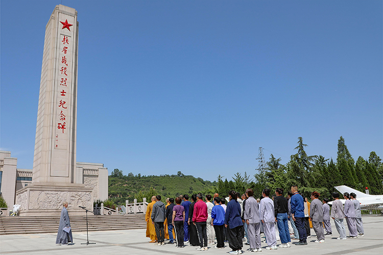 陕西省佛教协会第六期骨干居士培训班在法门寺佛学院开班(图6)