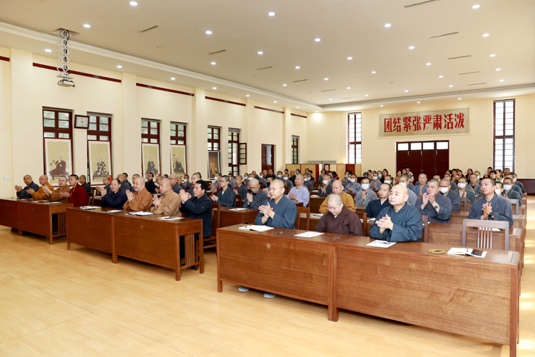 陕西省佛教协会联合西安市佛教协会开展爱国主义教育专题讲座(图4)
