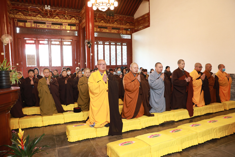 终南山佛教协会为甘肃临夏地震灾区举行祈福超荐法会并募集捐款(图3)