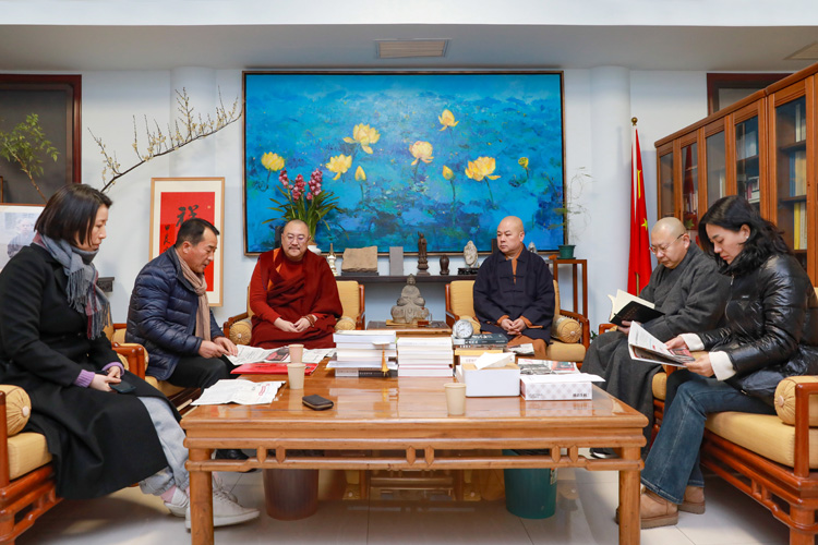 省佛教协会组织传达学习陕西省十四届人大二次会议和政协陕西省十三届二次会议精神