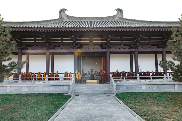 法门寺、法门寺佛学院甲辰冬至祭祖扫塔(图4)