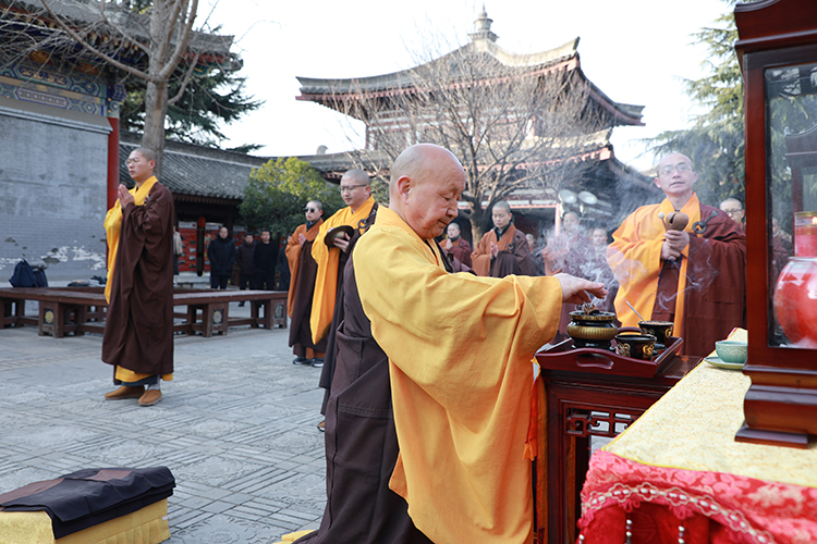 法门寺、法门寺佛学院甲辰冬至祭祖扫塔(图1)