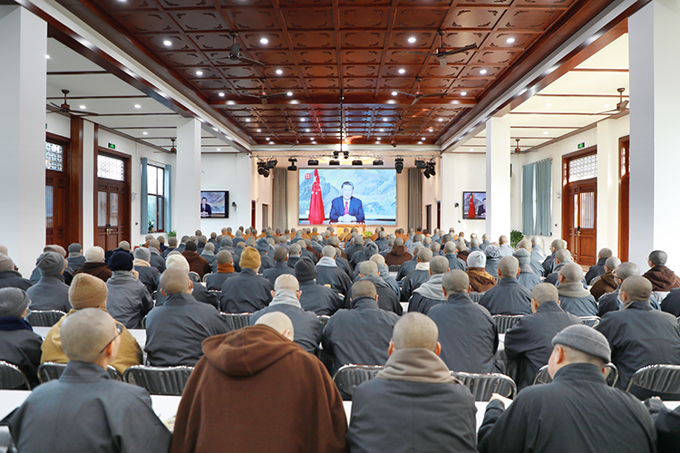 法门寺佛学院举行2025年新年学习动员会