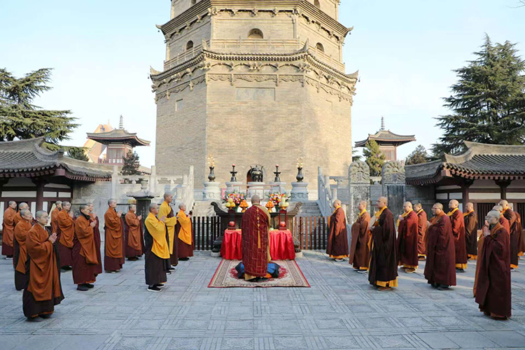 法门寺、法门寺佛学院启建甲辰年释迦如来成道祝圣祈福法会(图3)