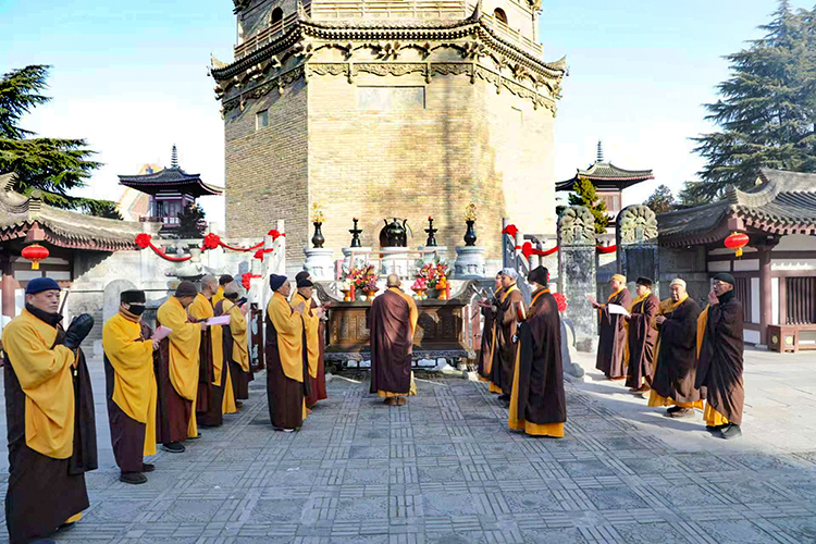 法门寺启建甲辰年除夕祈福报恩普供法会(图4)