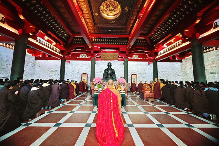 大慈恩寺举行玄奘大师圆寂1361周年纪念法会(图2)