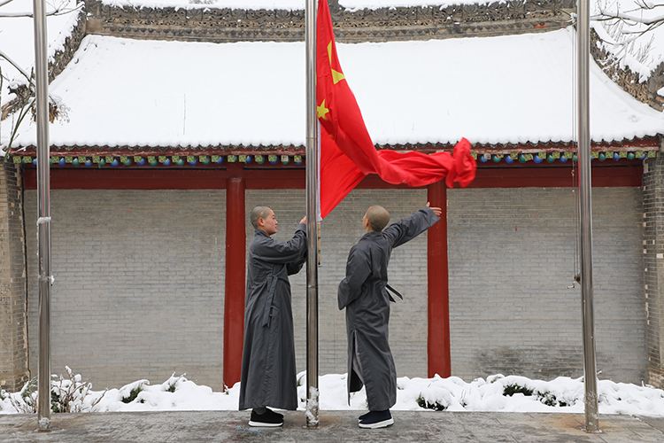 法门寺佛学院举行学习习近平主席2026年新年贺词(图1)