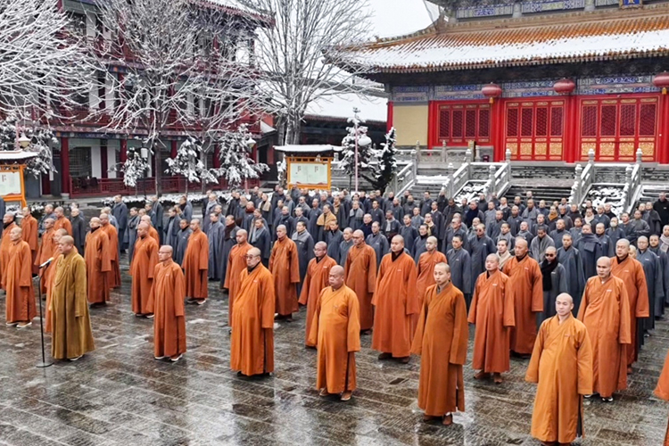 法门寺佛学院举行学习习近平主席2026年新年贺词(图2)