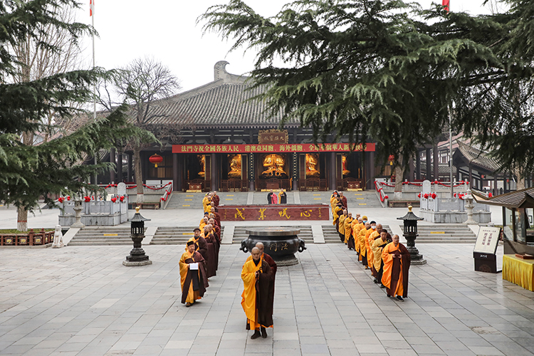 法门寺举行丙午年告香仪式(图1)