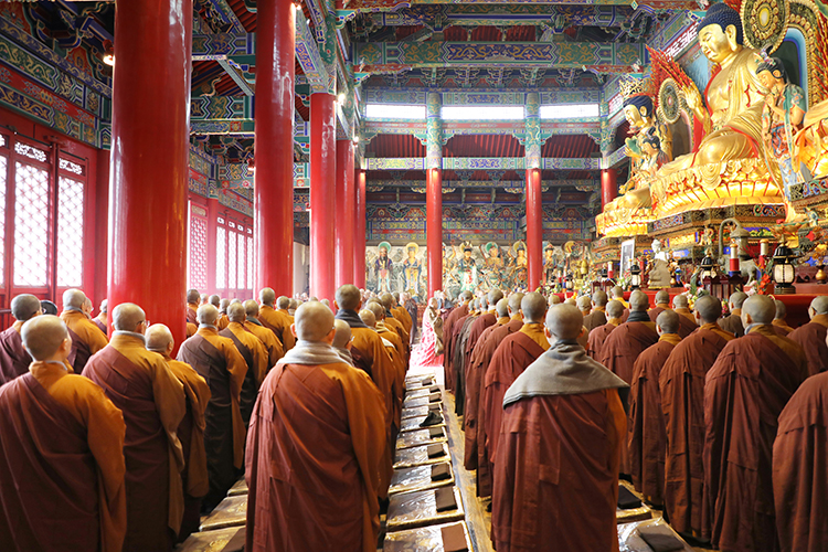 法门寺佛学院举行“纪念玄奘大师圆寂1362周年追思赞颂”(图2)
