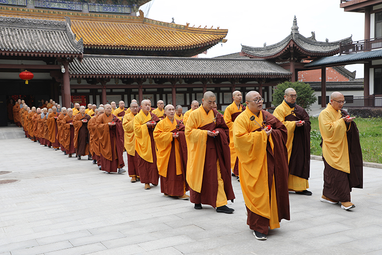 法门寺佛学院举行“纪念玄奘大师圆寂1362周年追思赞颂”(图3)