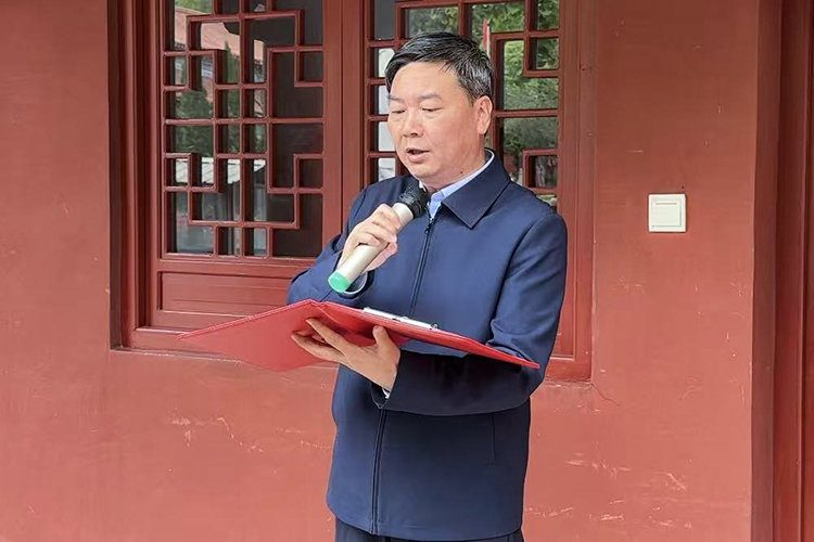 勉县天灯禅寺图书馆举行揭牌仪式(图2)