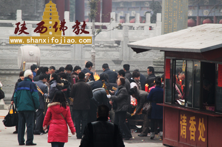 大兴善寺元宵节迎各方信众烧香祈福(图10)