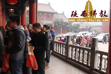 大兴善寺元宵节迎各方信众烧香祈福(图7)
